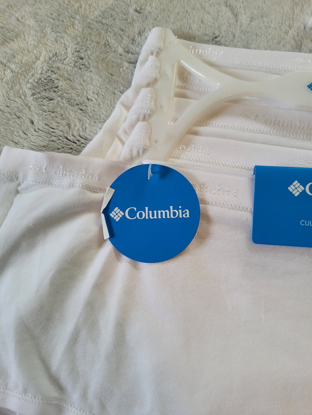 5-Pk Columbia Womens Size XL Cotton Briefs Panties Underwear White - Picture 4 of 8